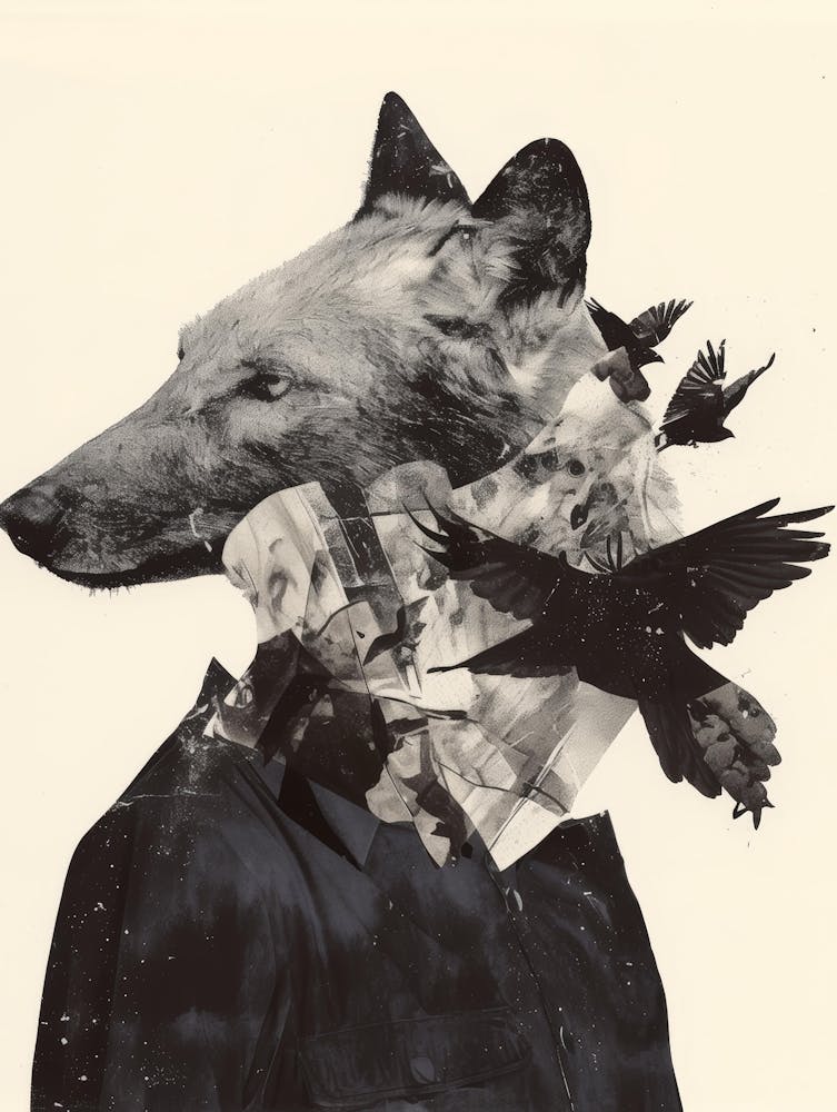Wolf And Birds