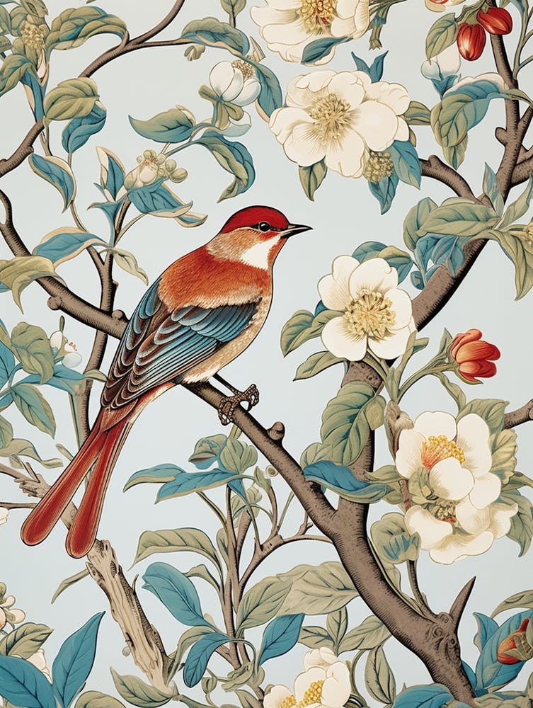 Oiseau sur une Branche 60