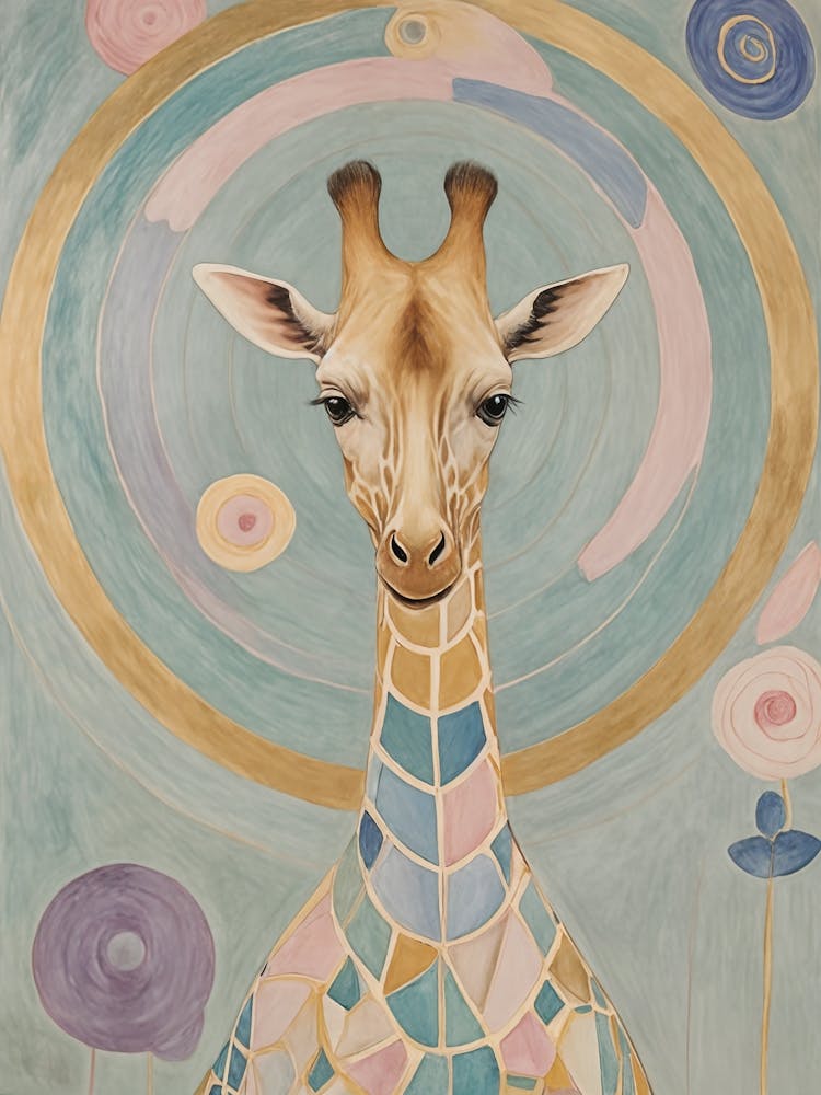 Giraffe In Pastel no1