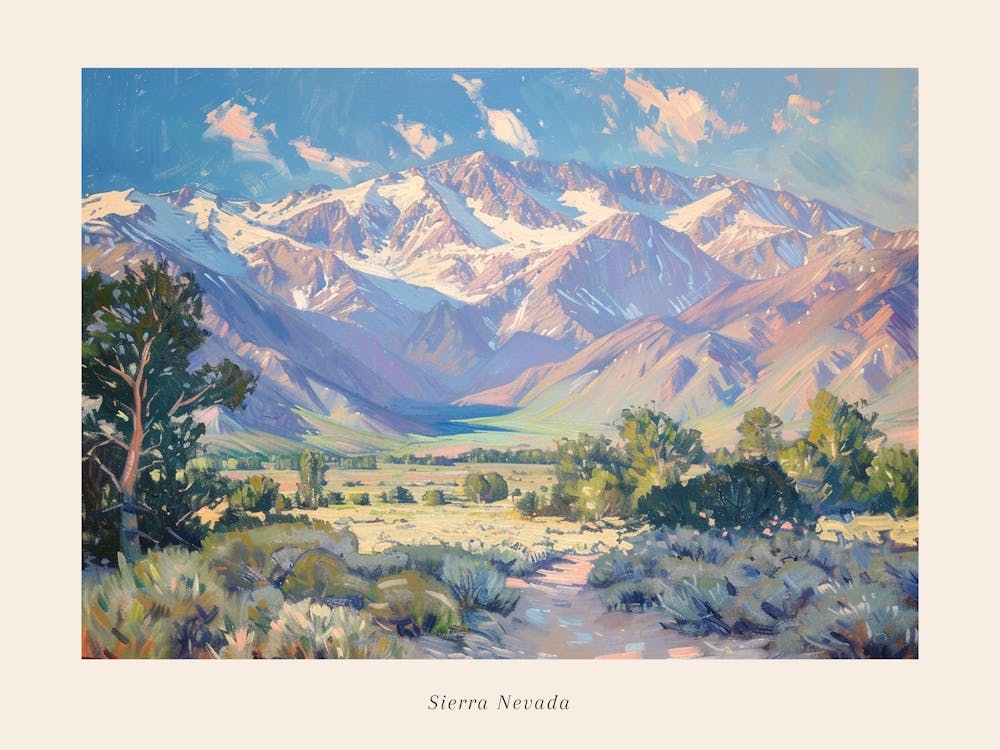 Western Landscapes Sierra Nevada 3 Poster