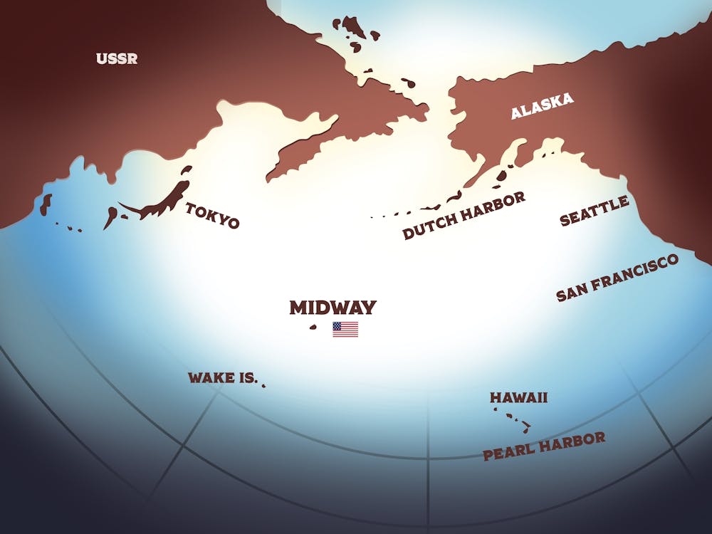 Map Of Midway Islands