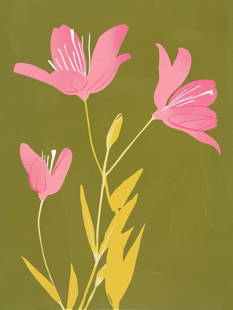 Pink & Green Fuchsia 1