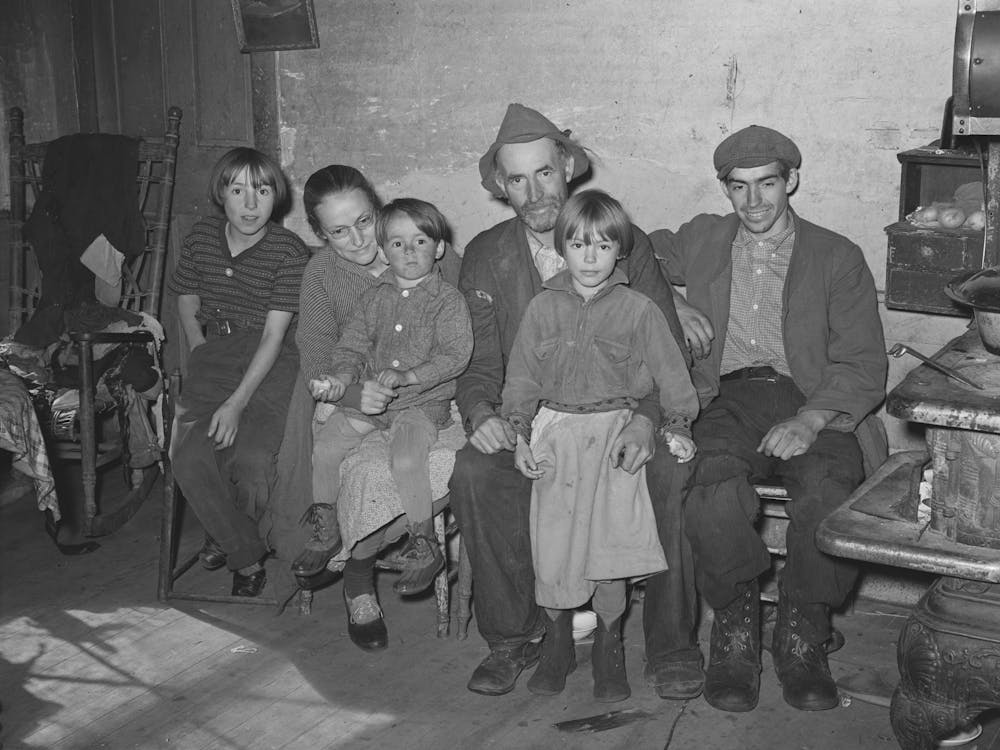 Family Of Fsa (Farm Security Administration) Client Living Near Bradford, Vermont, Orange County By