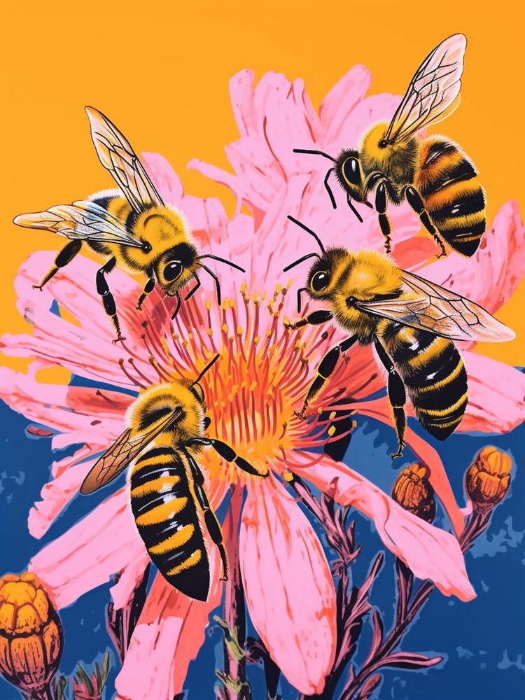 Sweet Bees With The Flowers Colour Pop 3