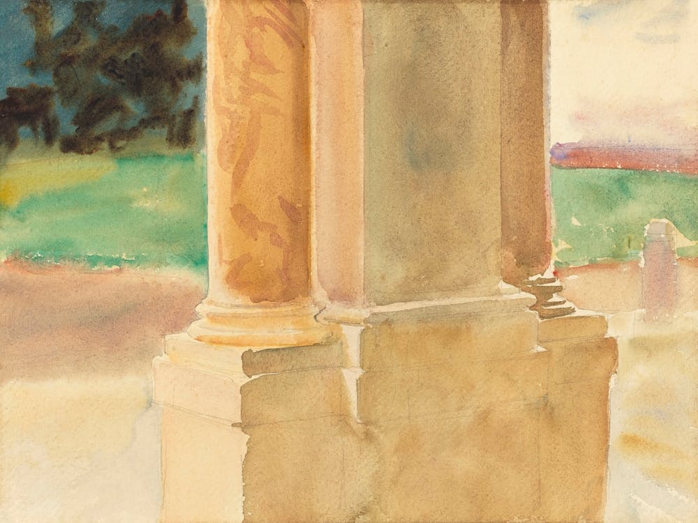 Frascati, Architectural Study, John Singer Sargent
