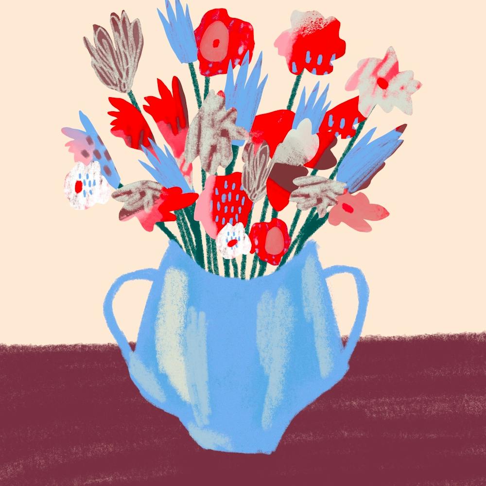Blumenvase Quadrat
