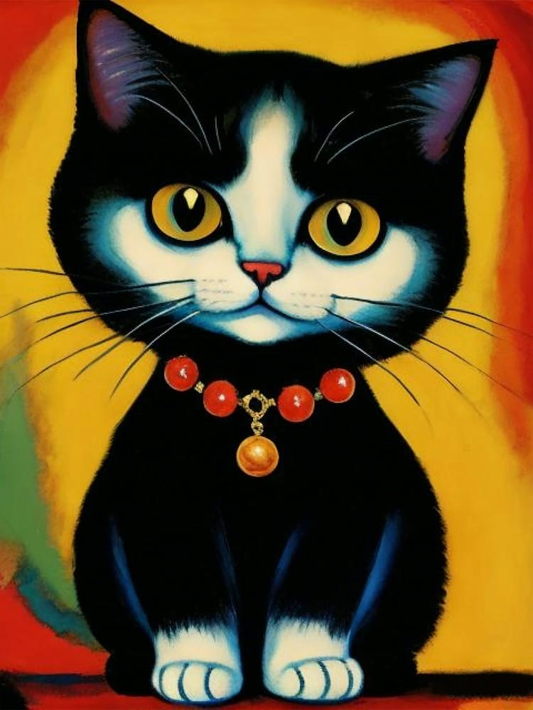 Schwarz-weiße Katze 1