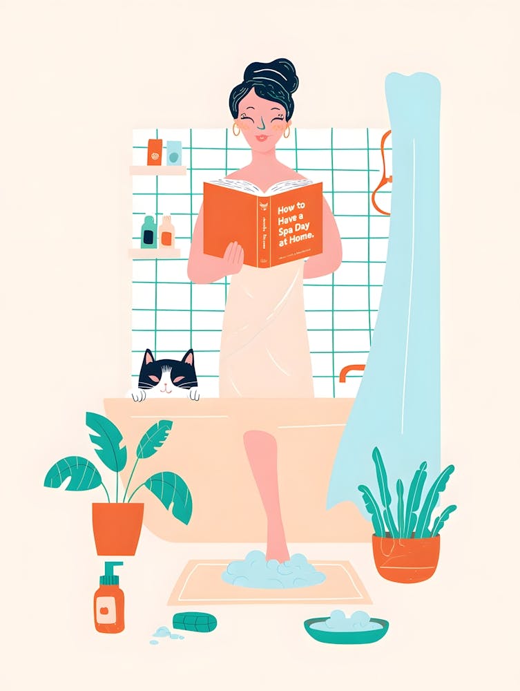 Spa Serenity – A Cozy Moment of Self-Care