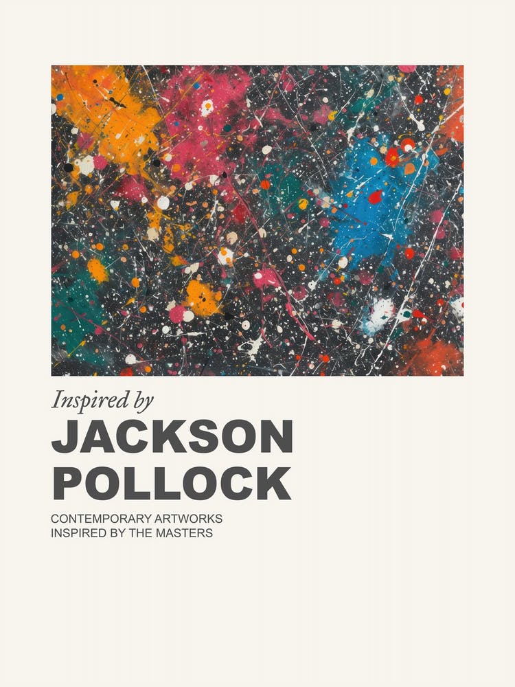 Museum Poster Inspired By Jackson Pollock 4