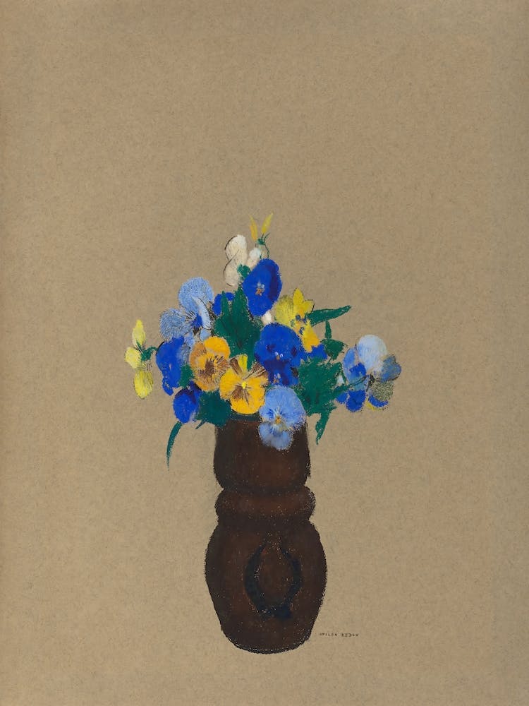Pansies (1905), Odilon Redon