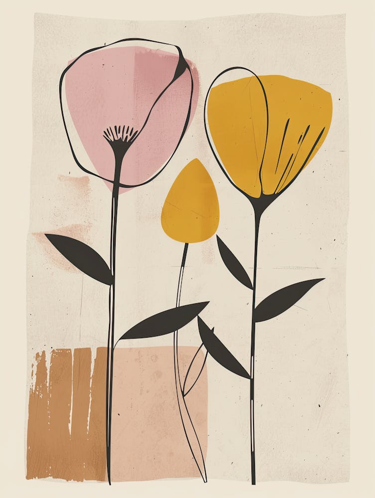Flowers Boho Minimalist Style 1