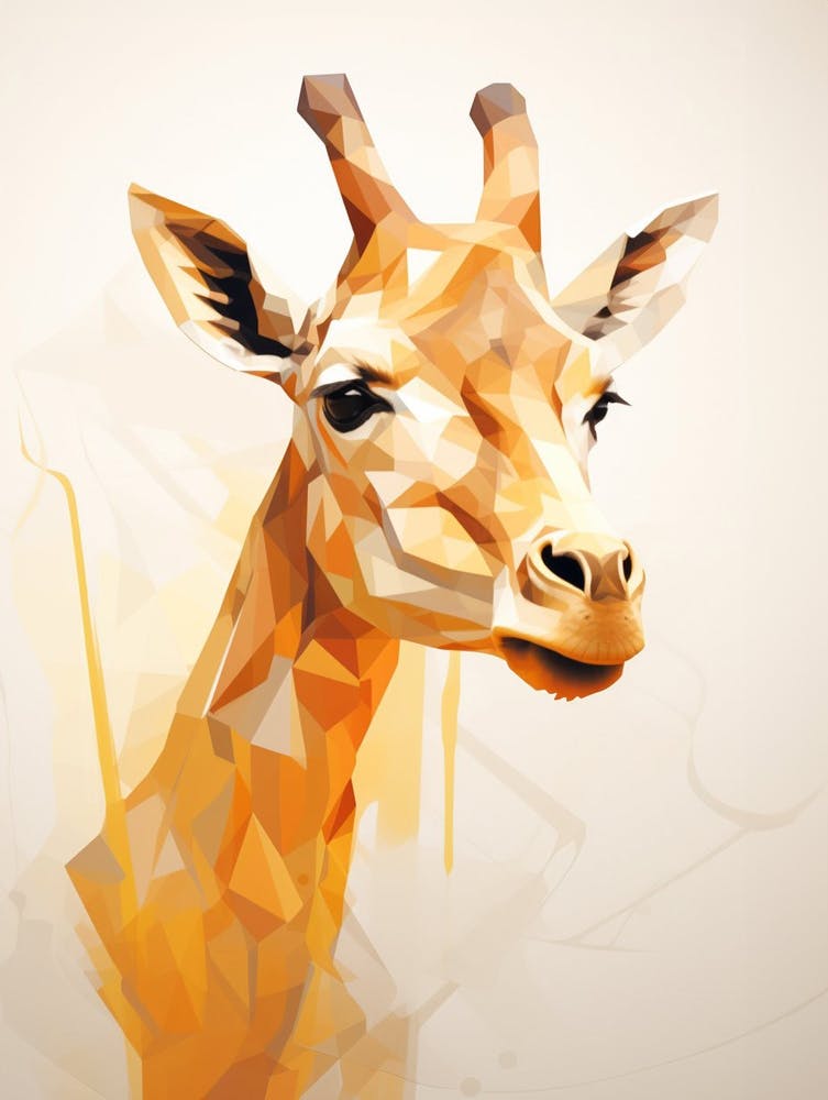 Giraffe Minimalist Abstract 4