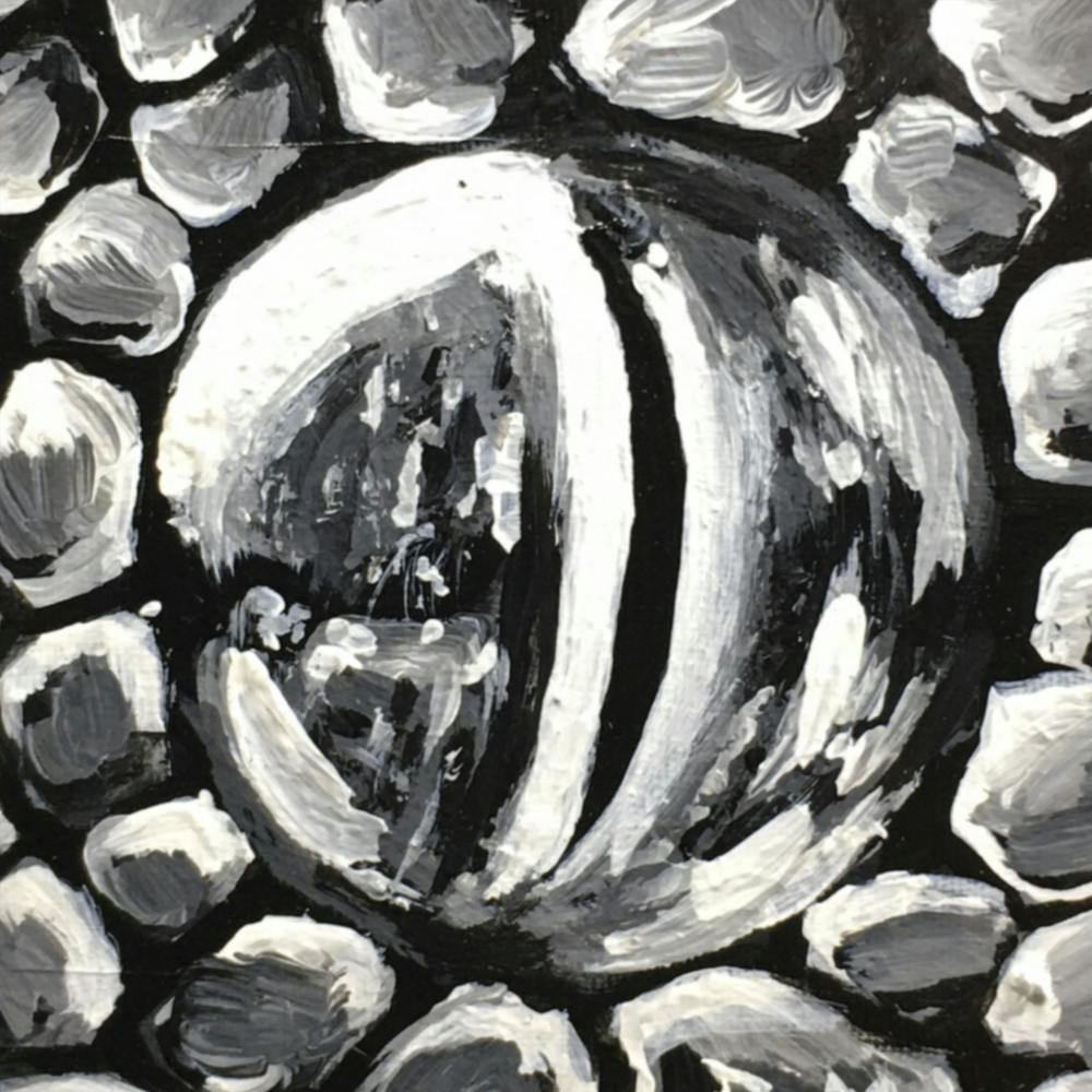 Eye of the Snack Black and White
