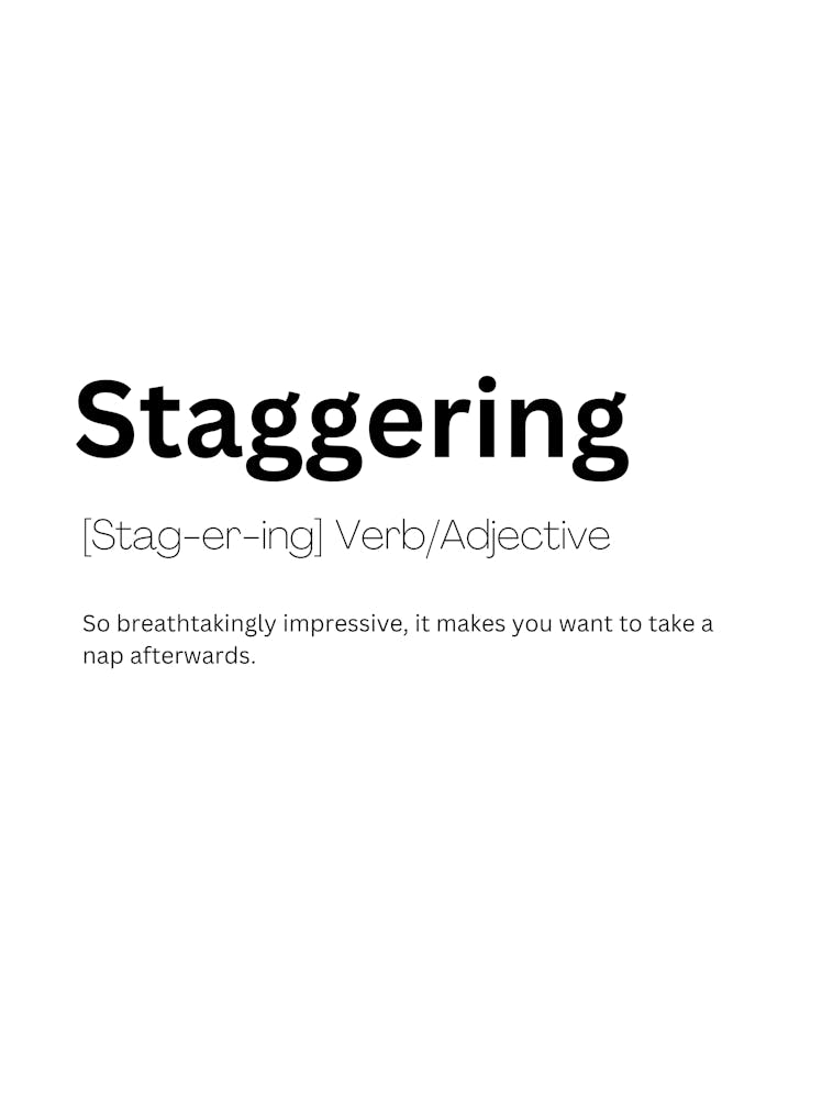 Staggering Definition Meaning