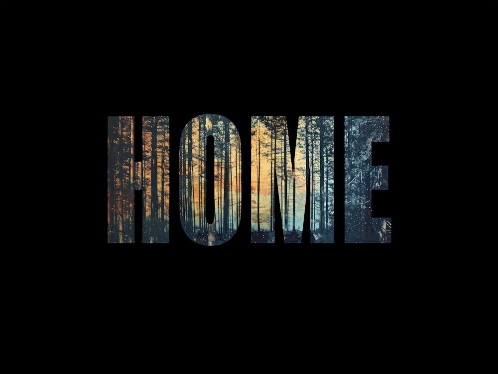 Home Poster Forest Photo Collage 1