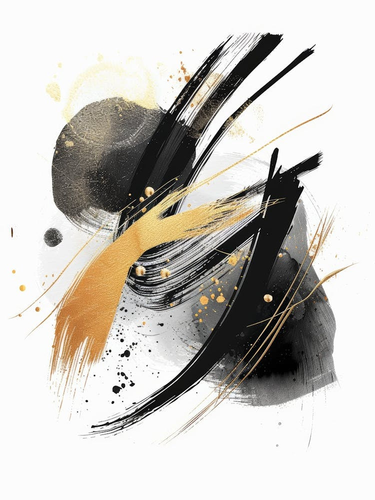 Abstract Brushstrokes Canvas Print 11