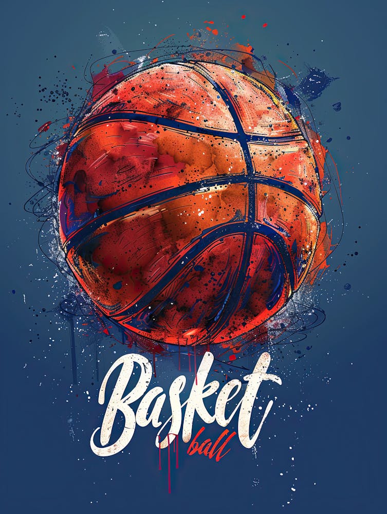 Basketball Ball Poster 1