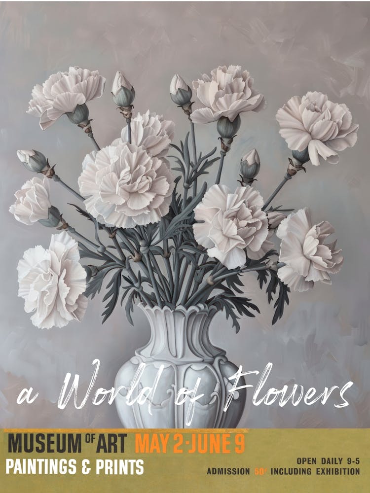A World Of Flowers, Van Gogh Exhibition Carnation 4