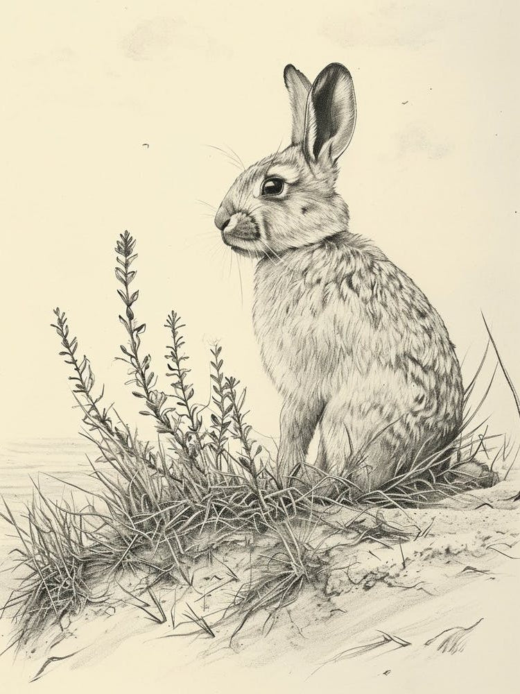 Himalayan Rabbit Drawing 4