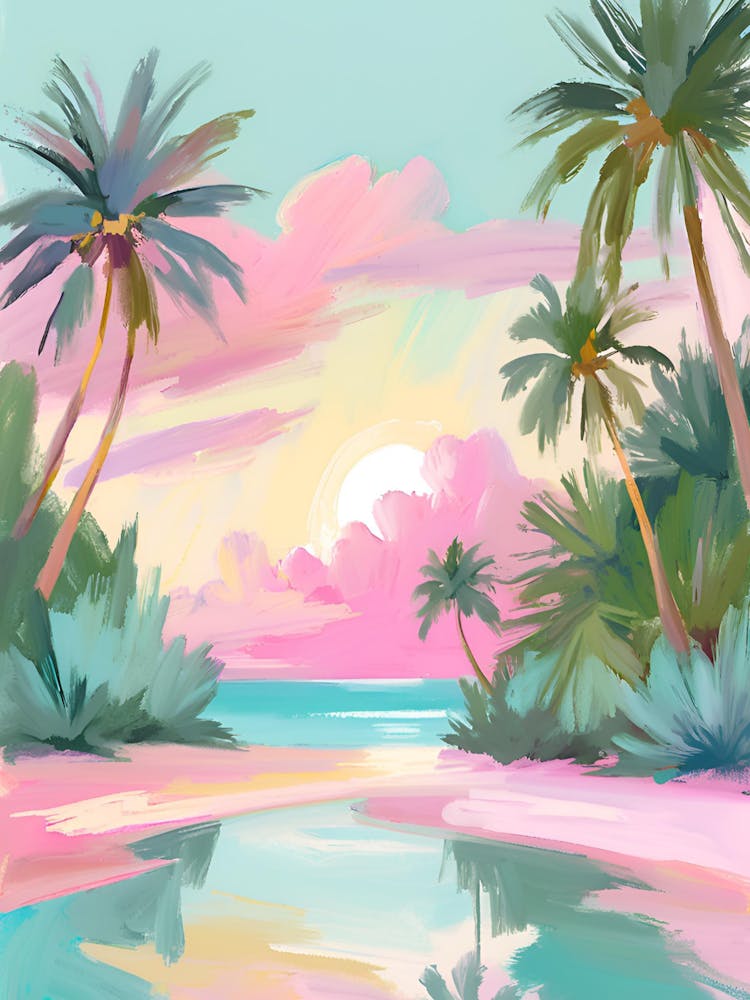Sunset Beach Painting