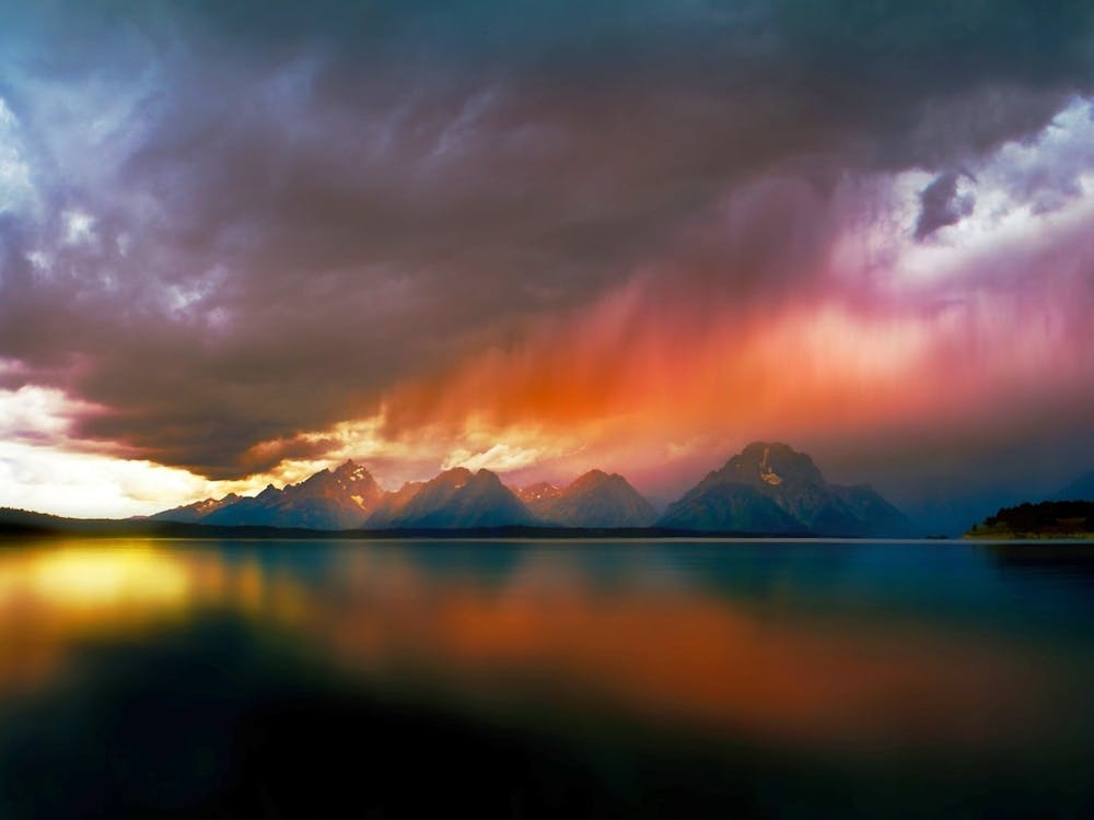 Sunset At Grand Teton