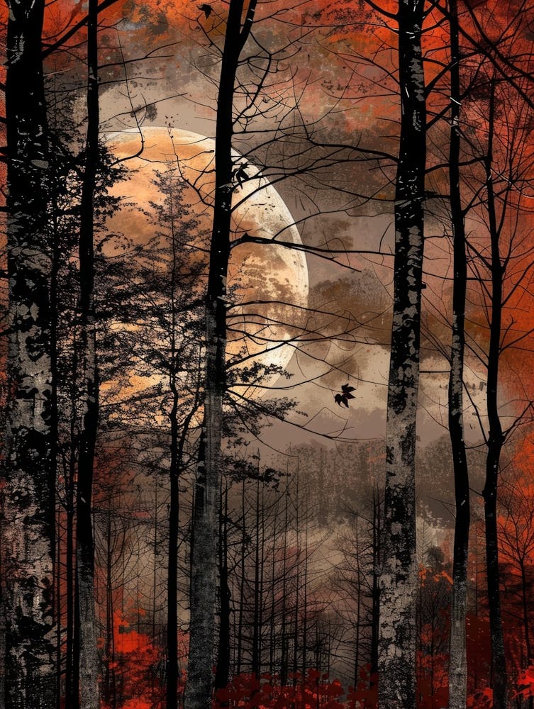 Full Moon In The Forest 13