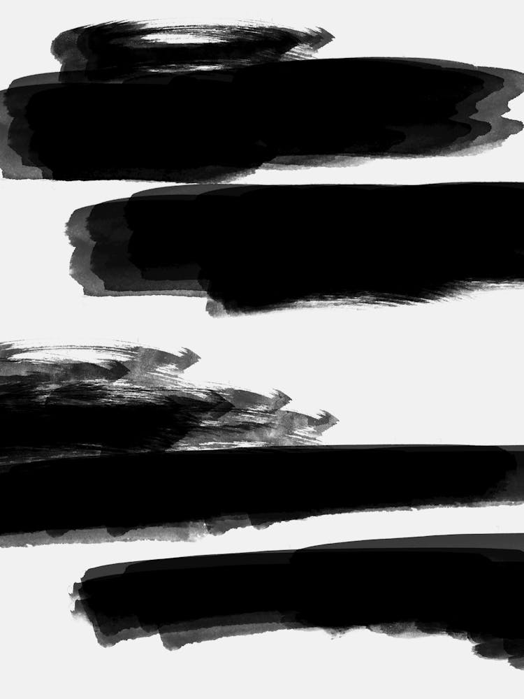 Black Brush Strokes