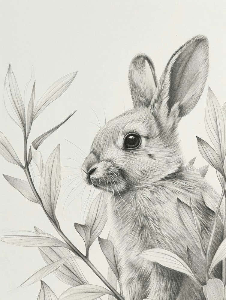 Havana Rabbit Drawing 3
