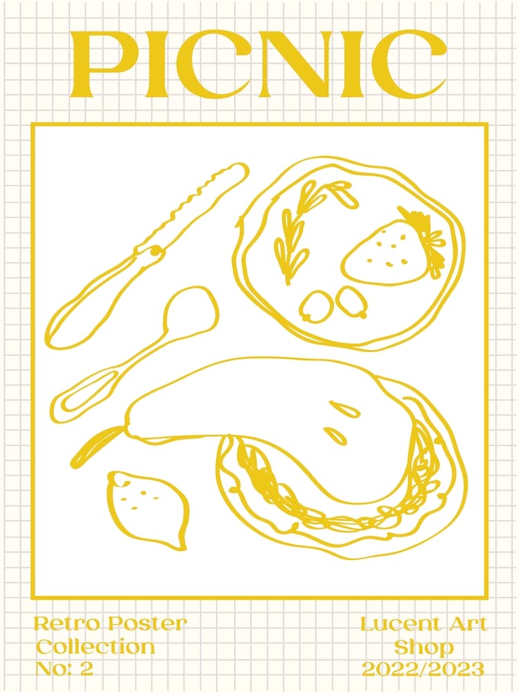 Vintage Picnic Yellow