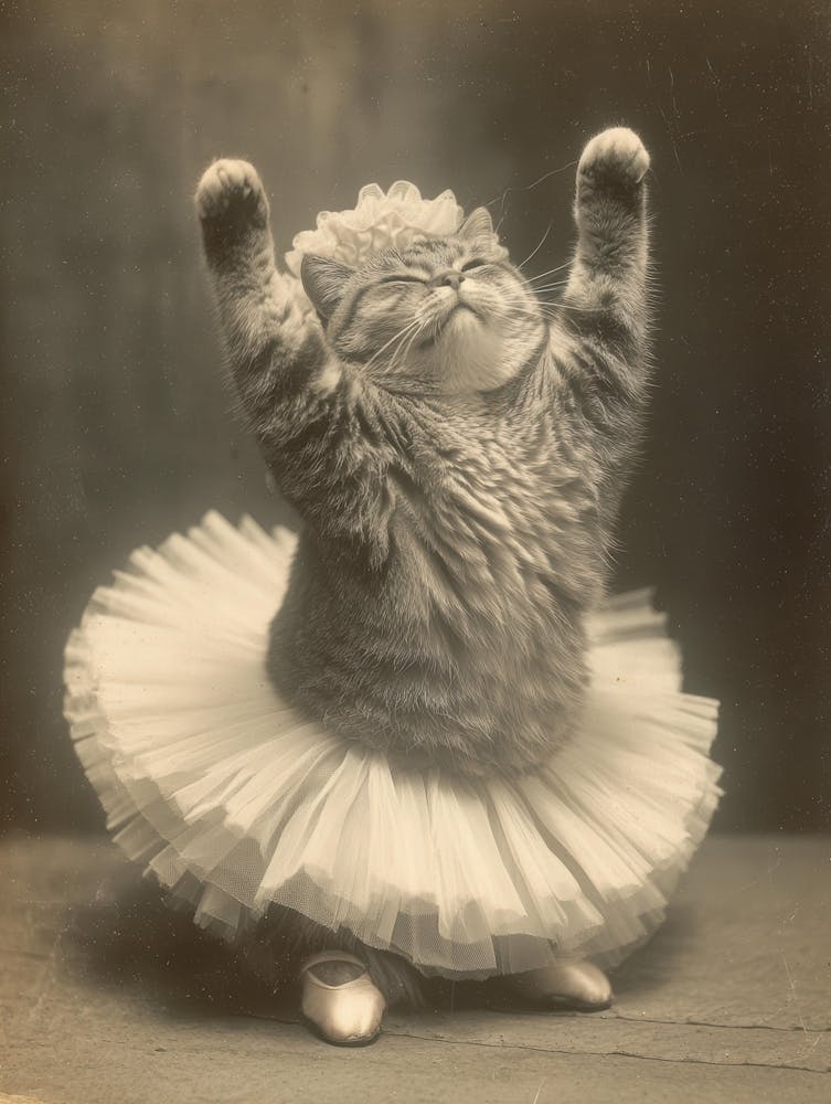 Ballet Dancer Cat