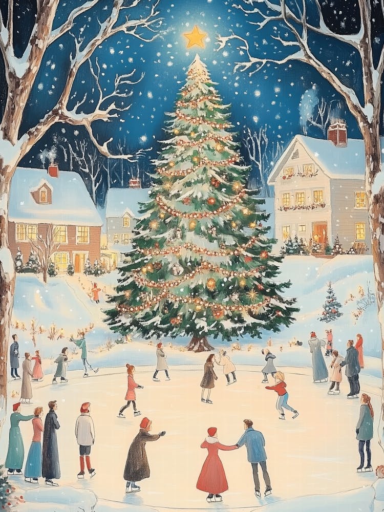 Christmas Town Ice Skating