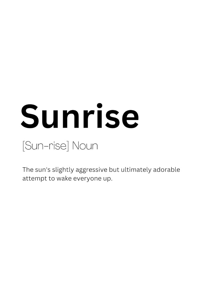 Sunrise Definition Meaning