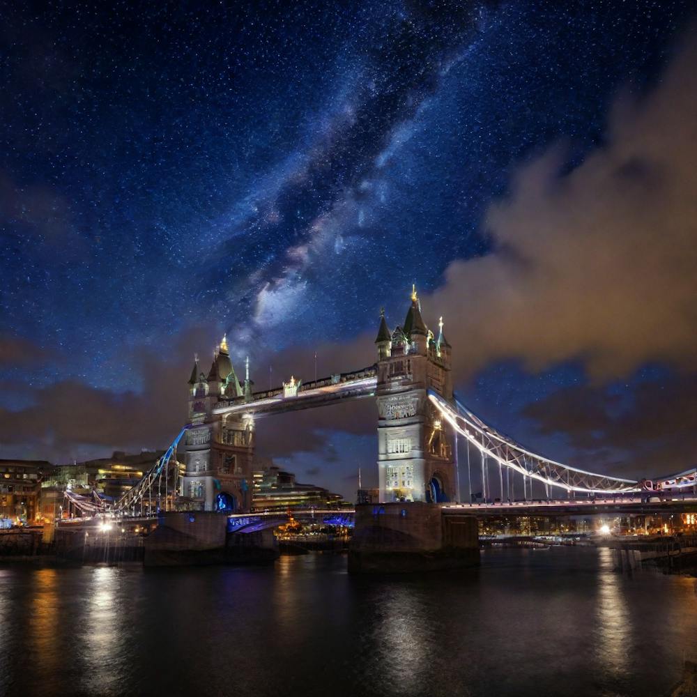 Tower Bridge At Night