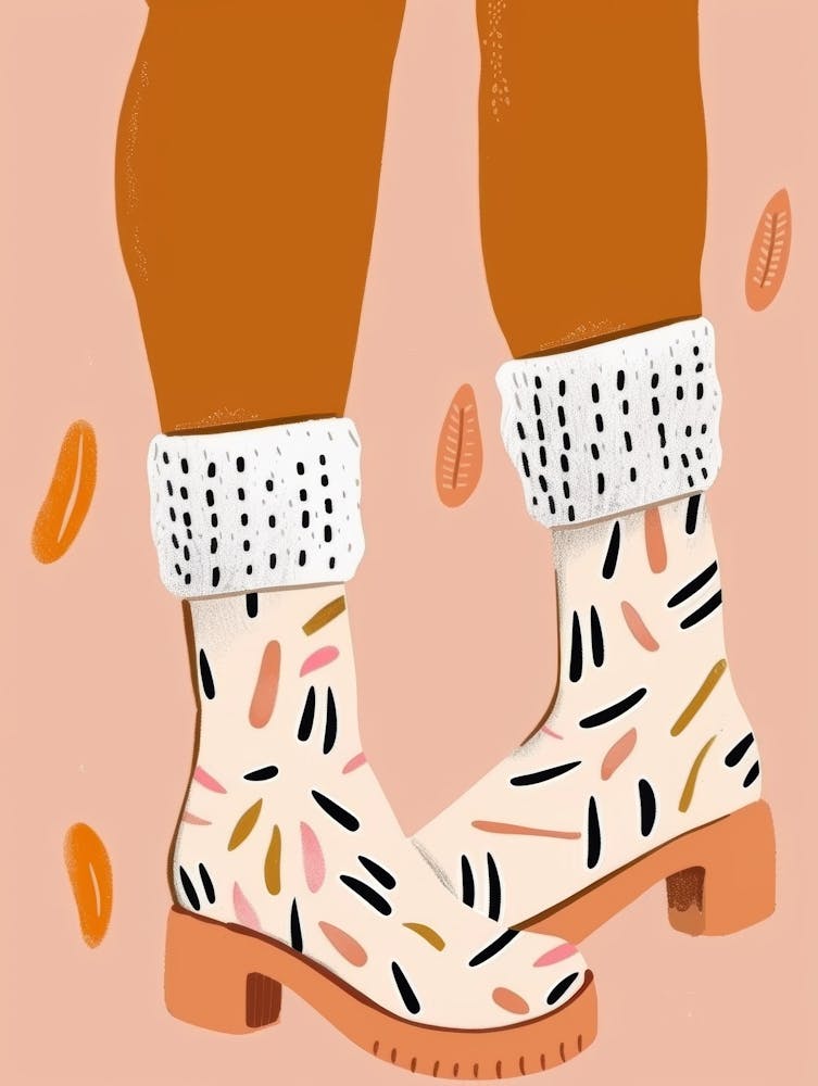 Illustration eines Paar Stiefel