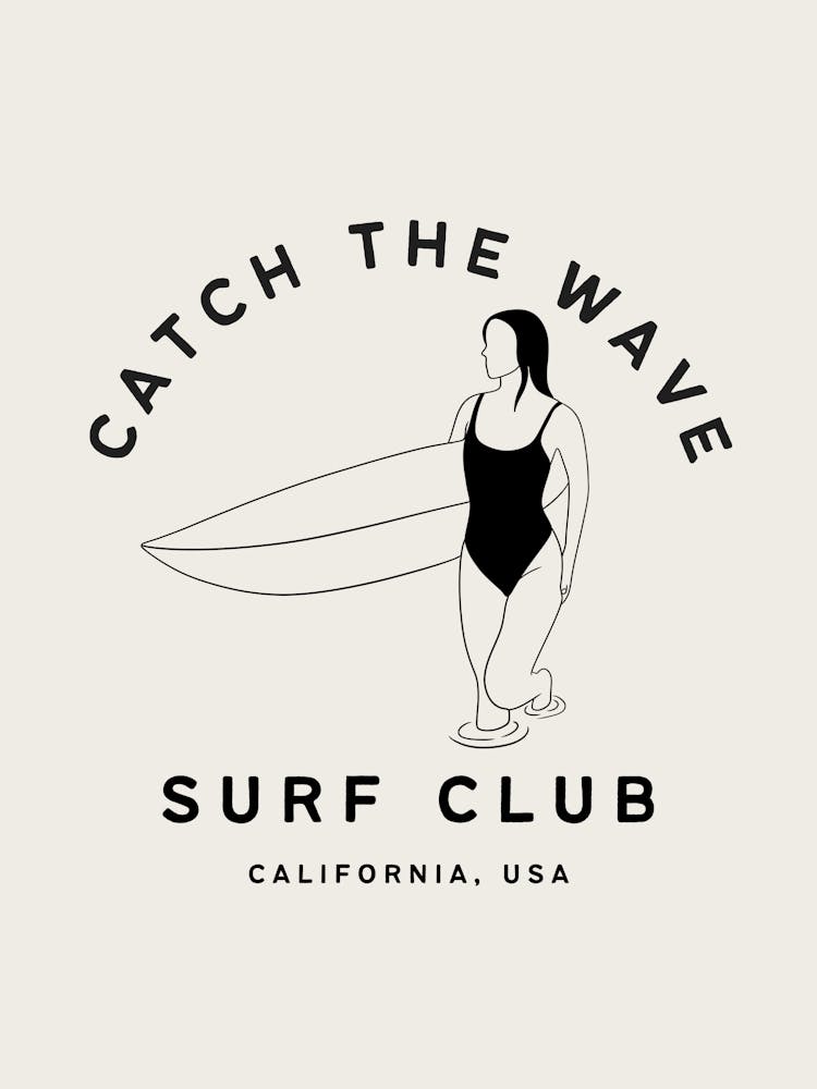 Catch The Wave | Surf Club Coastal Tropical Beachy 5