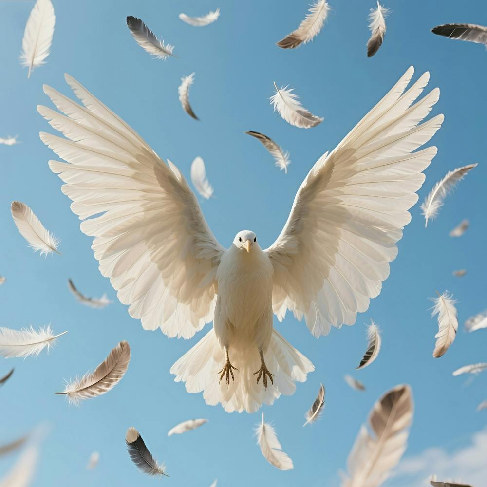 Dove With Feathers
