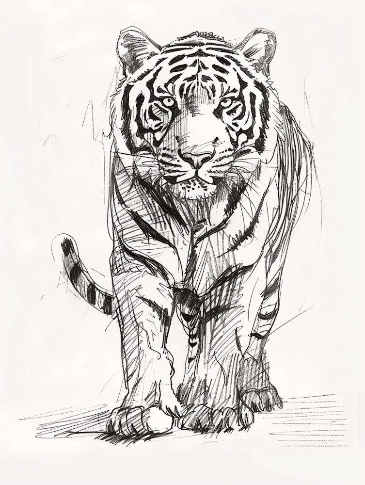B&W Bengal Tiger 2