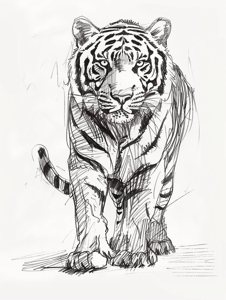 B&W Bengal Tiger 2