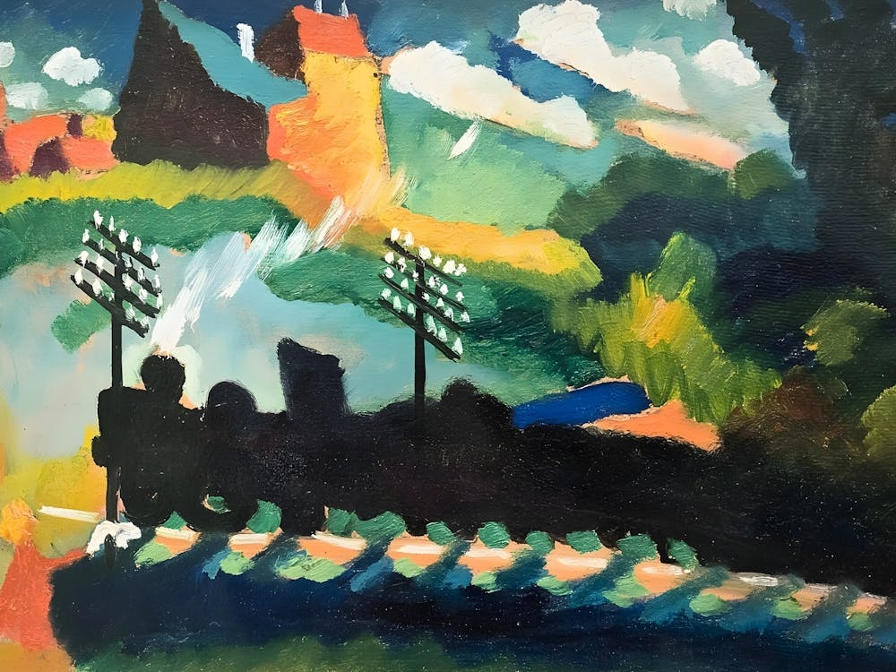 Wassily Kandinsky Train On The Tracks