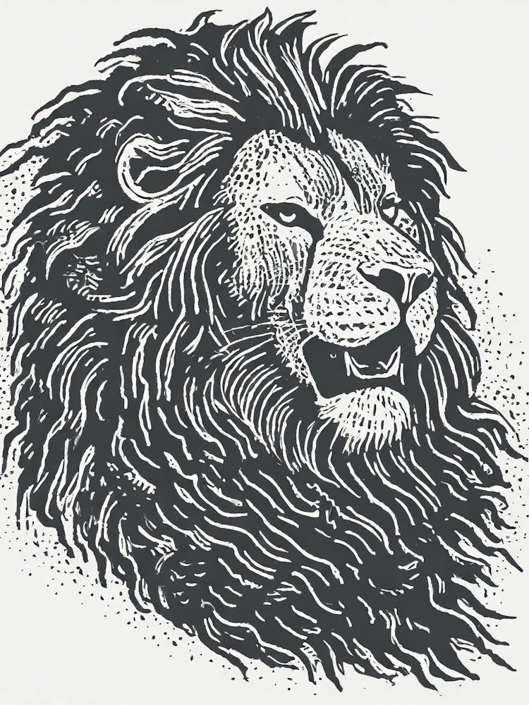 A Regal Lion’S Mane In A Windstorm
