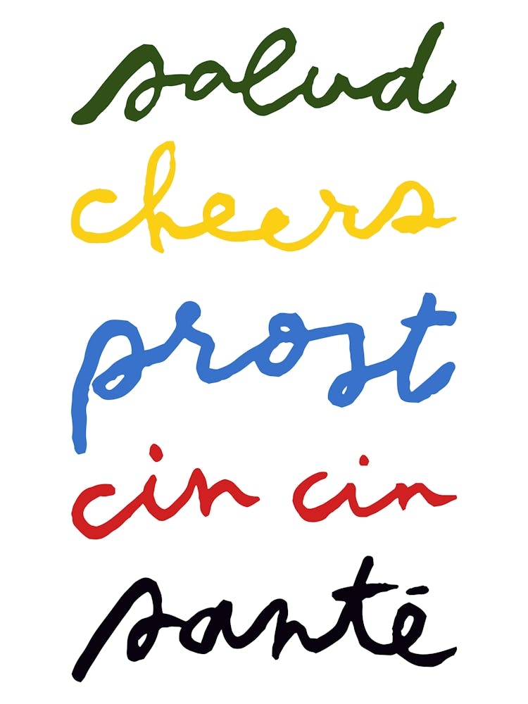 Cheers in multiple languages