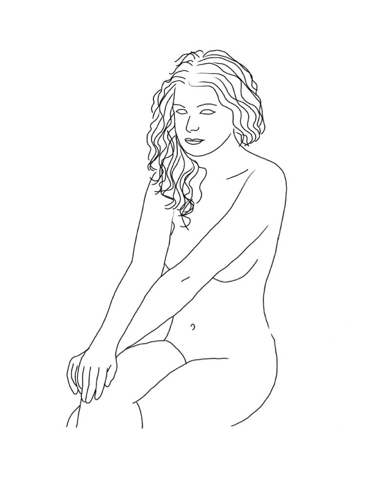 Nude Woman Sitting