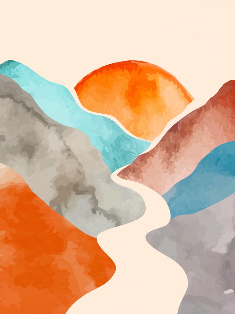 Watercolor Landscape Painting