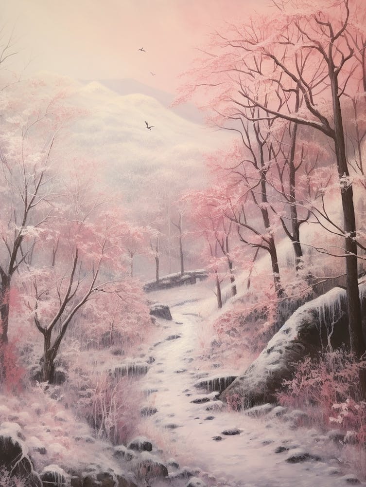 Dreamy Winter Painting The Peak District England 2