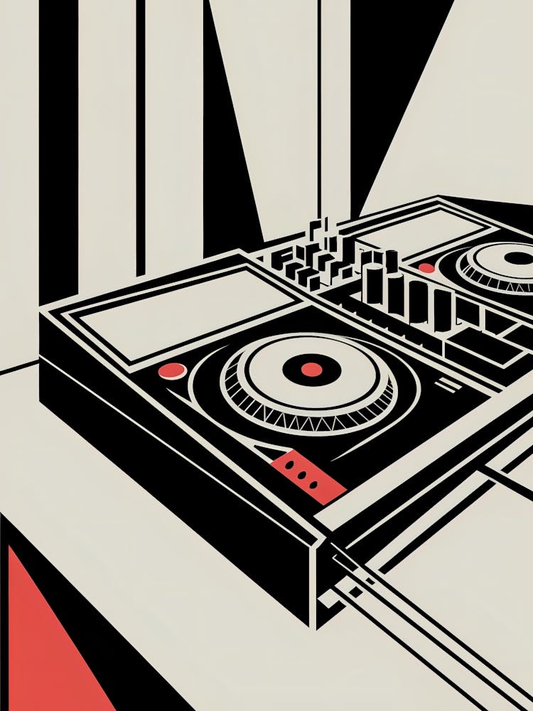 DJ Mixer - Bauhaus Style