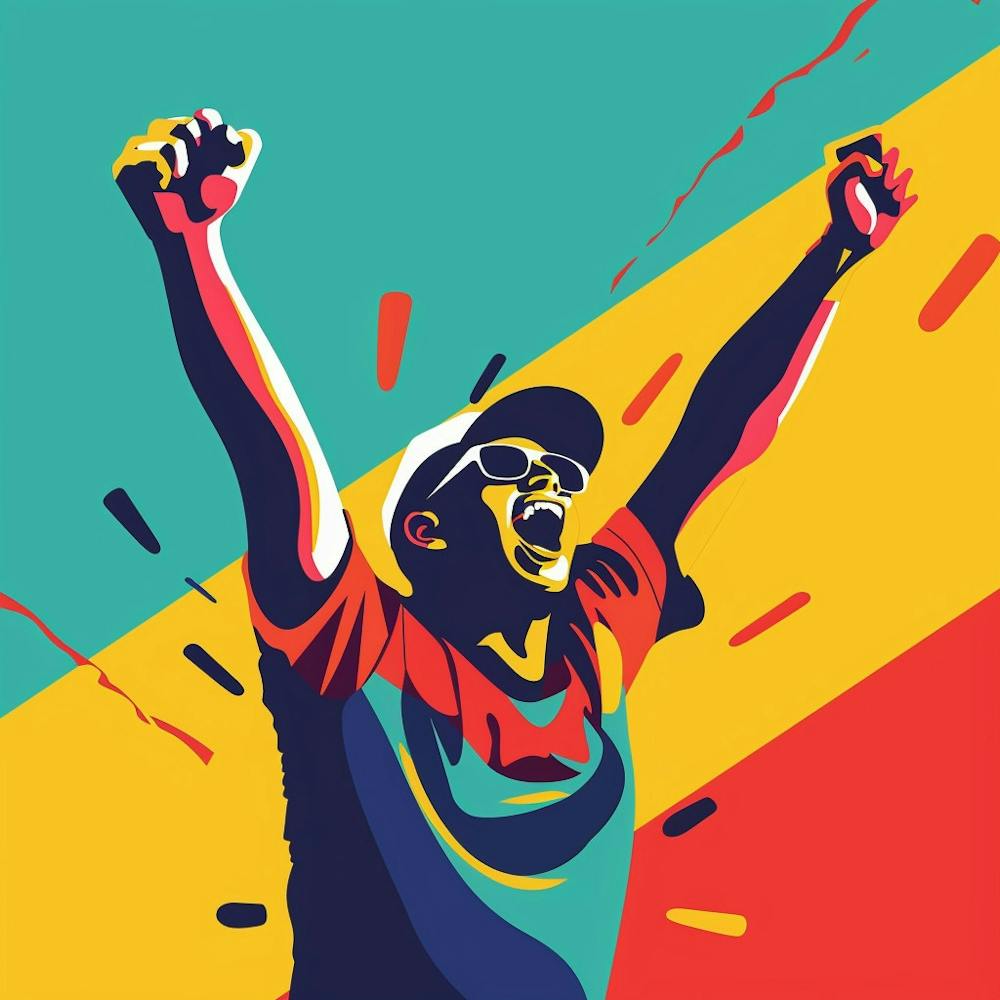 A Sports Fans Cheering Minimal Illustration 1718674625 2