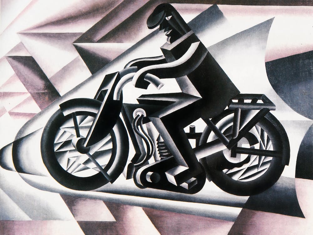 The Motorcyclist, Fortunato Depero