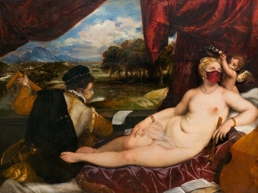 Venus And Cupid With A Lute Player