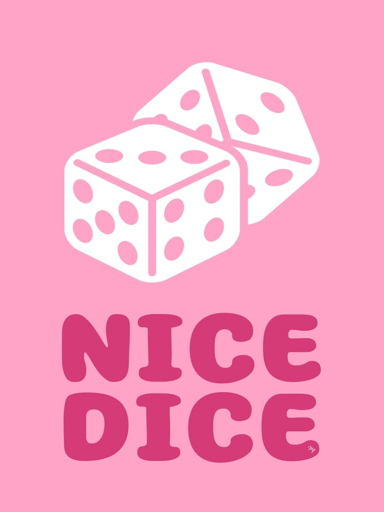 Pinke Nette Würfel