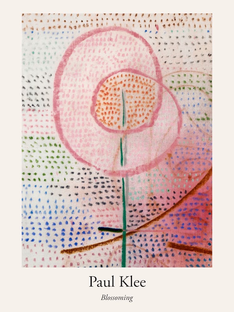 Blossoming   Paul Klee, Poster